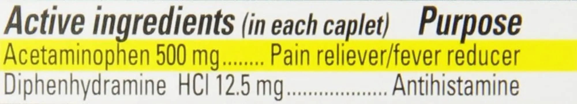 Percogesic Extra Strength Acetaminophen & Diphenhydramine Pain Relief, Fast-Acting Aspirin-Free Fever Reducer & Antihistamine, 60 Count - TrustMedUSA