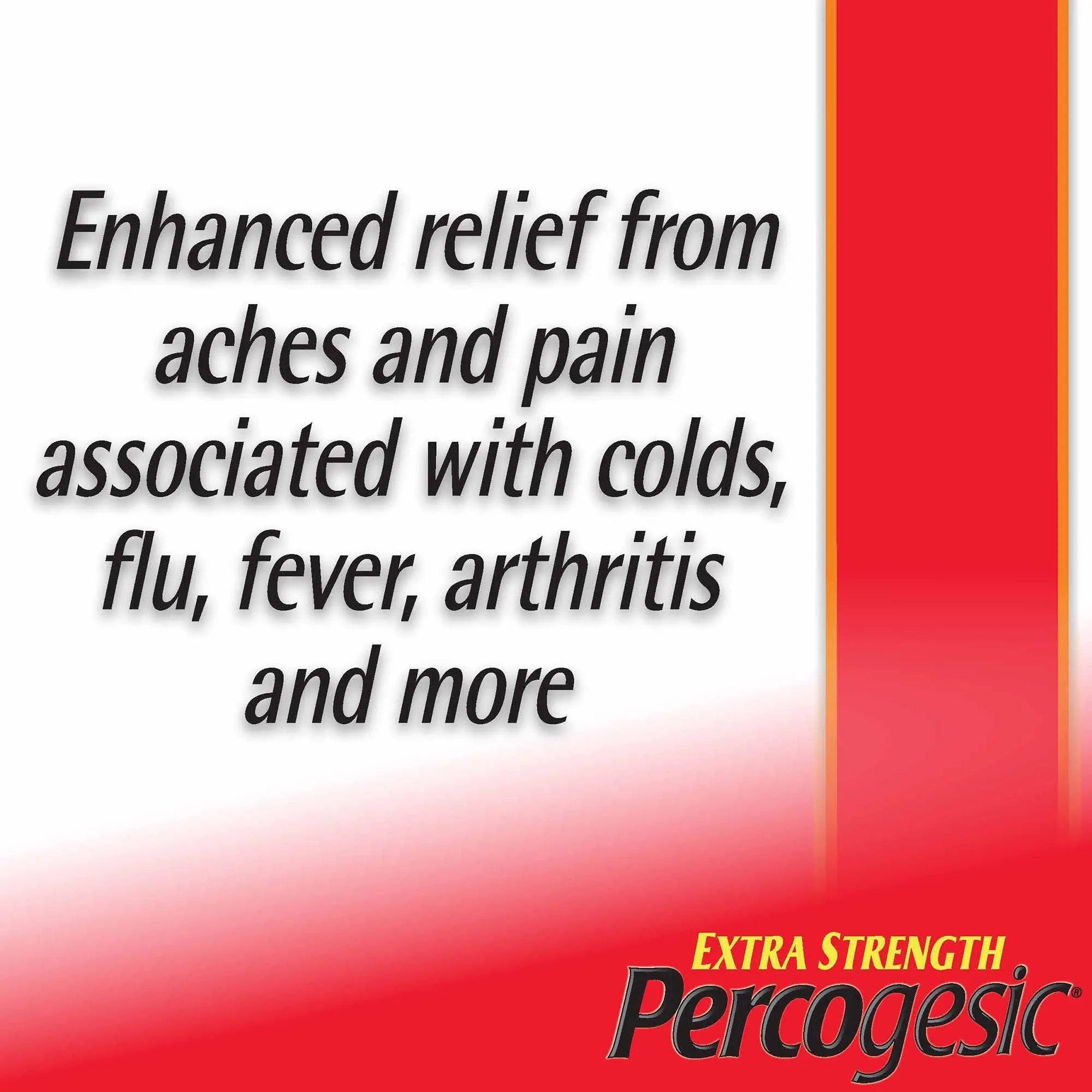 Percogesic Extra Strength Acetaminophen & Diphenhydramine Pain Relief, Fast-Acting Aspirin-Free Fever Reducer & Antihistamine, 60 Count - TrustMedUSA