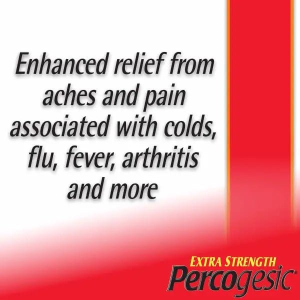 Percogesic Extra Strength Pain Relief | Aspirin Free Dual Action Relief | 40 Coated Caplets (3 Pack) - TrustMedUSA