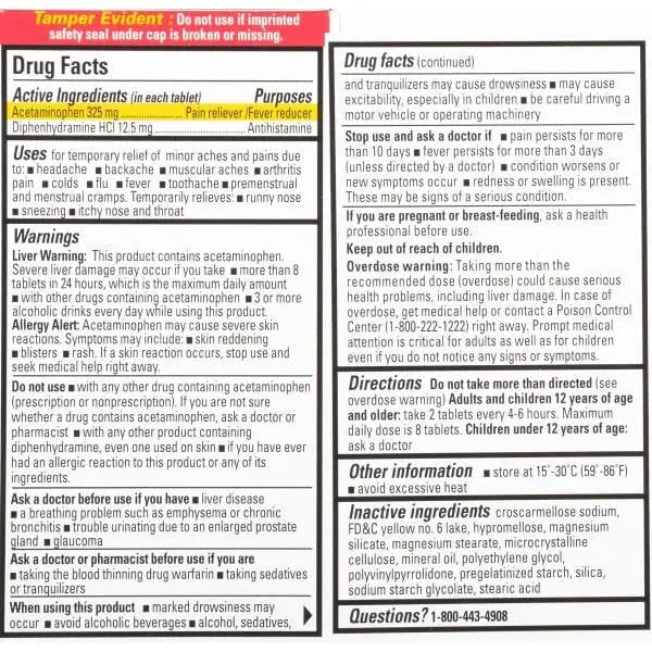 Percogesic Original Pain Relief | Aspirin Free Fast Acting Relief | 90 Coated Caplets (4 Pack) - TrustMedUSA