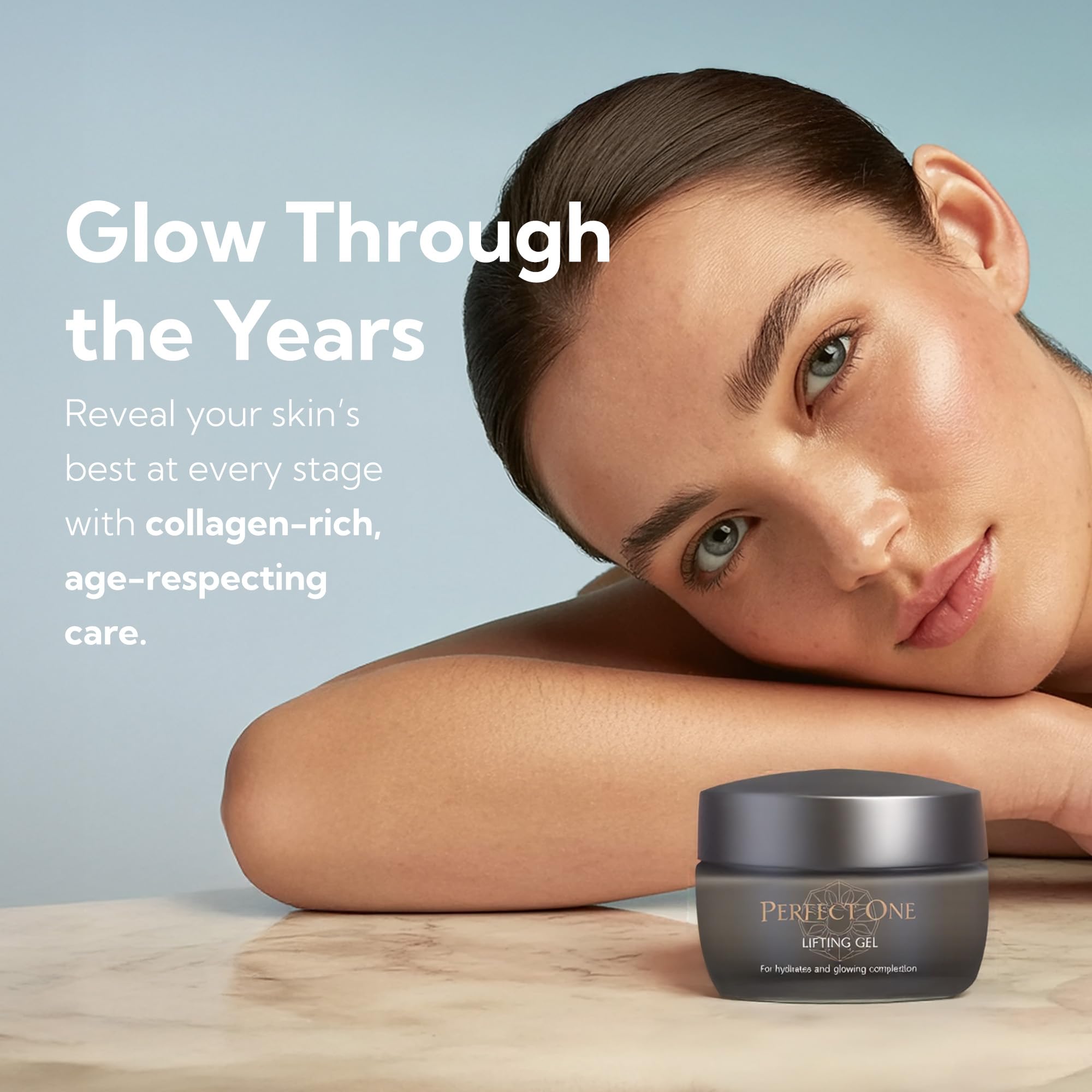 PERFECT ONE Lifting Gel – All-in-One Face Moisturizer & Anti-Aging Serum – With Collagen, Niacinamide, Retinol, VC & Hyaluronic Acid – Firms, Brightens, Hydrates, and Smooths Fine Lines, 50g - Maple Wellness Supplements