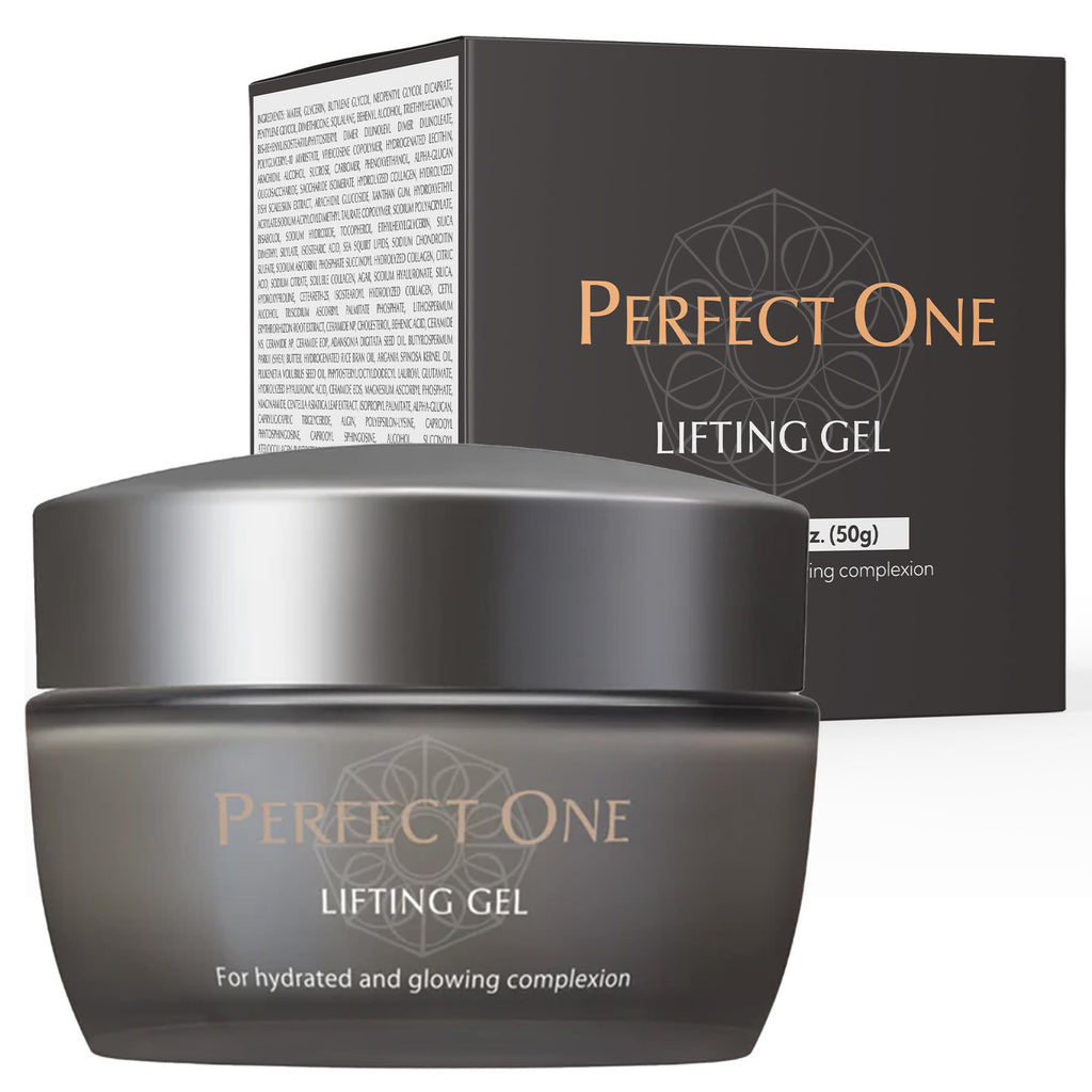 PERFECT ONE Lifting Gel – All-in-One Face Moisturizer & Anti-Aging Serum – With Collagen, Niacinamide, Retinol, VC & Hyaluronic Acid – Firms, Brightens, Hydrates, and Smooths Fine Lines, 50g - Maple Wellness Supplements