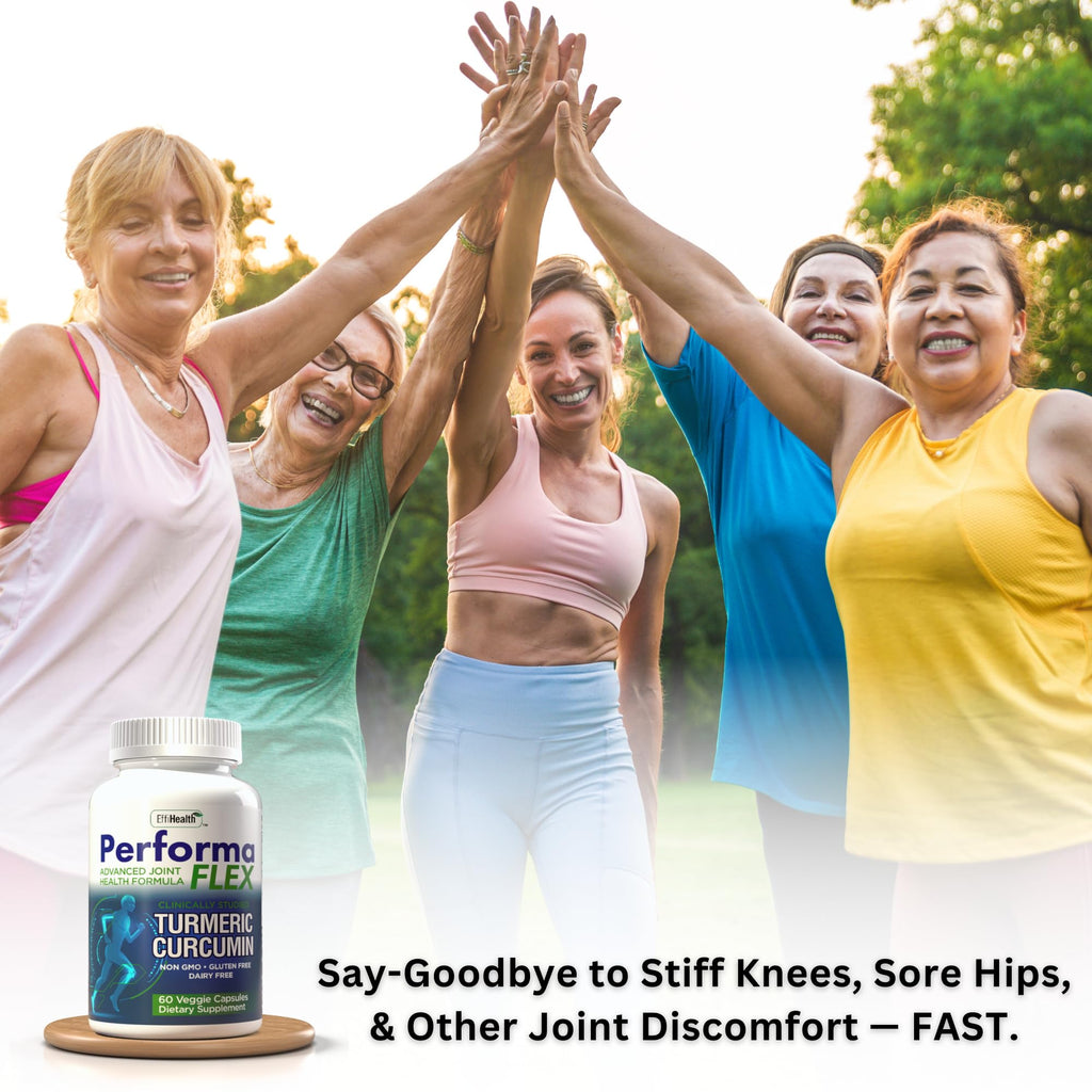 Performa Flex - Joint Support Supplement with Meriva, Turmeric Curcumin, Tart Cherry & Ginger – Ultra High Absorption – Support for Joint Mobility, Joint & Cartilage Health – 60 Capsules - TrustMedUSA