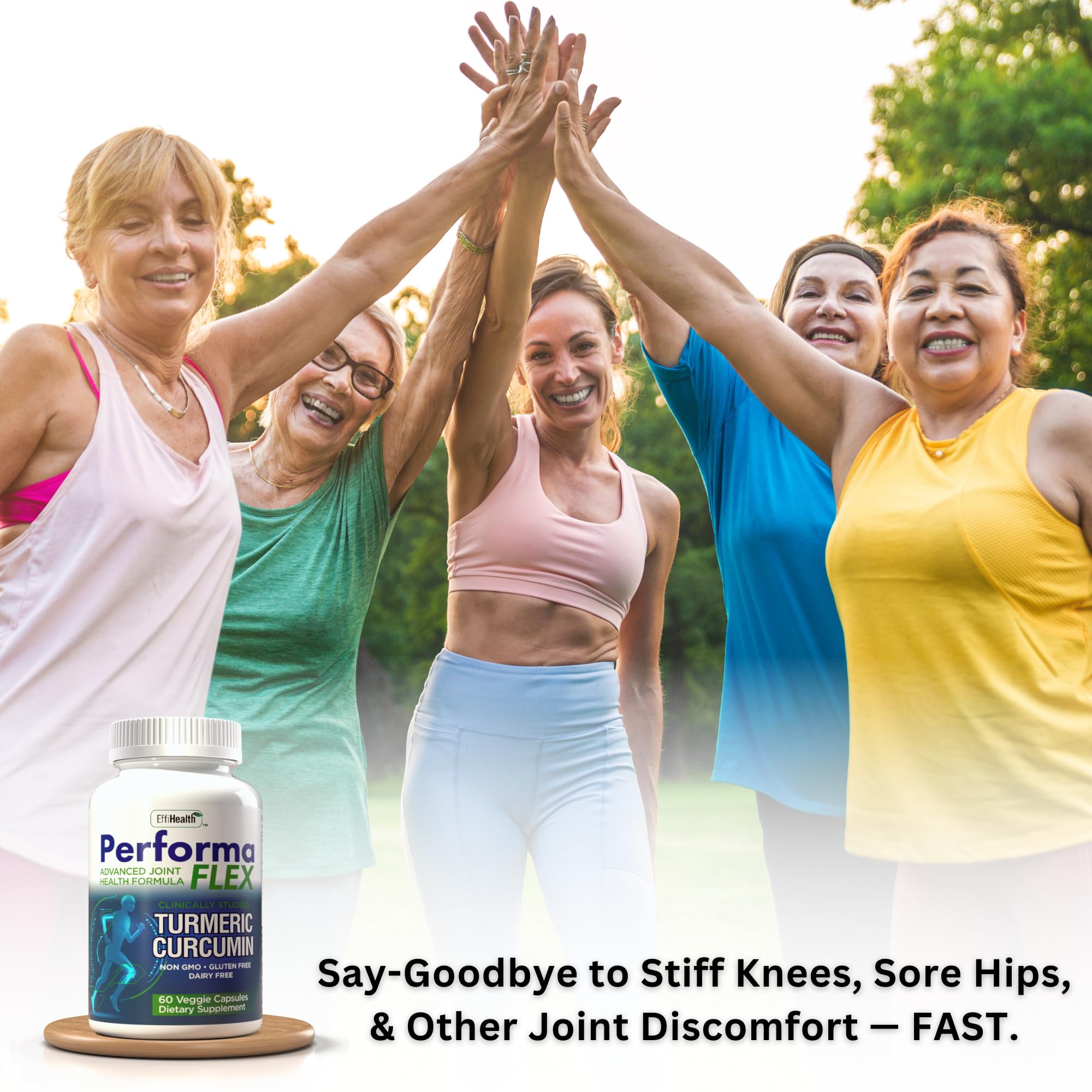 Performa Flex - Joint Support Supplement with Meriva, Turmeric Curcumin, Tart Cherry & Ginger – Ultra High Absorption – Support for Joint Mobility, Joint & Cartilage Health – 60 Capsules - TrustMedUSA