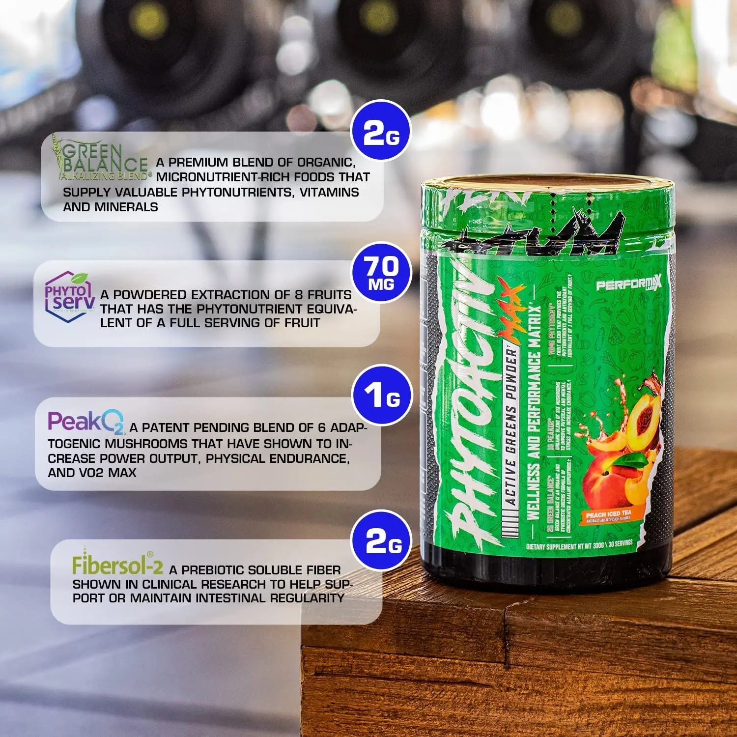 Performax Labs PhytoactivMax Active Greens Powder Wellness and Performance Matrix | Phytonutrients – Overall Health | 30 Servings (Strawberry Pineapple) - TrustMedUSA