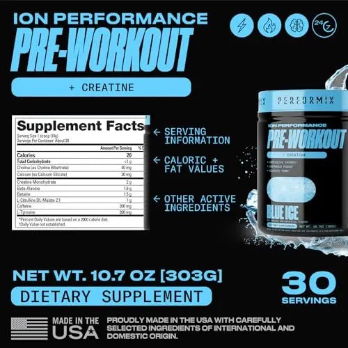 PERFORMIX - ION Pre Workout - Increase Pump, Energy & Endurance - TrustMedUSA