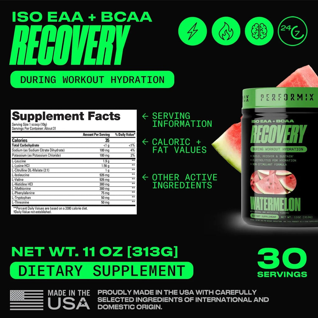 PERFORMIX - ISO EAA & BCAA - Intra & Post Workout - Branched Chain - TrustMedUSA