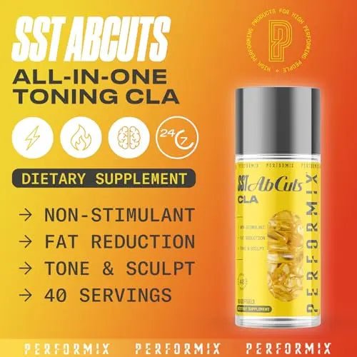 PERFORMIX - SST AbCuts - CLA 1,000 mg - Stim Free - Thermogenic - TrustMedUSA