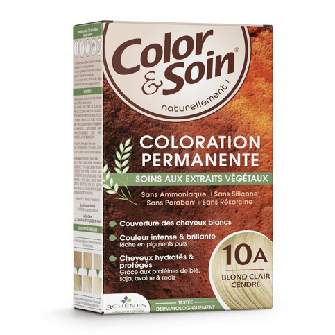 Permanent hair dye 10A light ash blond Color&Soin LES 3 CHENES - TrustMedUSA