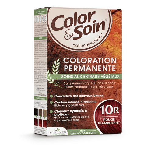 Permanent hair dye 10R shining red Color&Soin LES 3 CHENES - TrustMedUSA