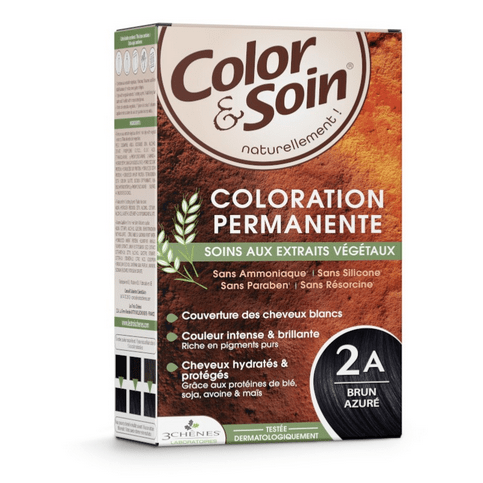 Permanent hair dye 2A azure black Color&Soin LES 3 CHENES - TrustMedUSA