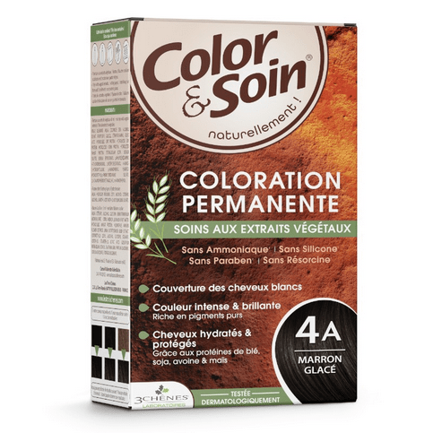 Permanent hair dye 4A iced brown Color&Soin LES 3 CHENES - TrustMedUSA