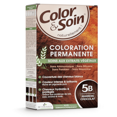 Permanent hair dye 5B chocolate brown Color&Soin LES 3 CHENES - TrustMedUSA
