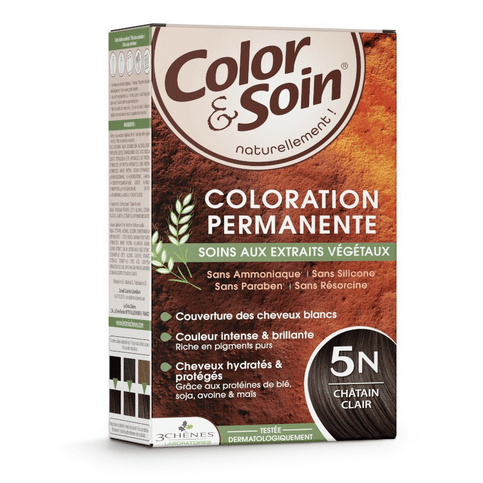 Permanent hair dye 5N light chestnut Color&Soin LES 3 CHENES - TrustMedUSA