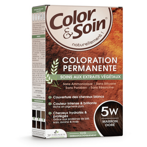 Permanent hair dye 5W golden brown Color&Soin LES 3 CHENES - TrustMedUSA