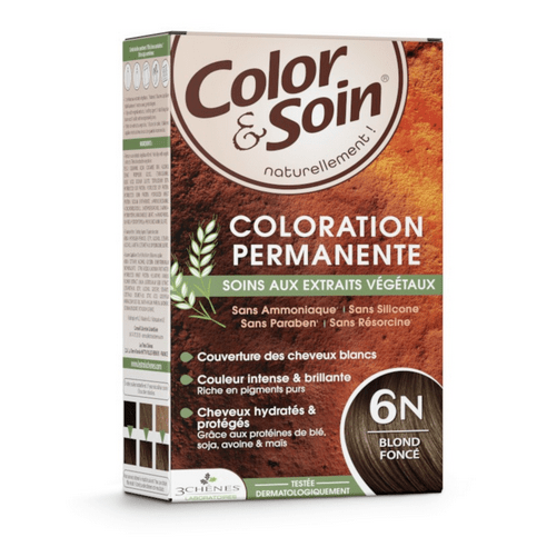 Permanent hair dye 6N dark blond Color&Soin LES 3 CHENES - TrustMedUSA