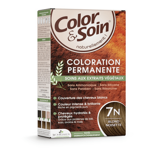 Permanent hair dye 7N hazelnut blonde Color&Soin LES 3 CHENES - TrustMedUSA
