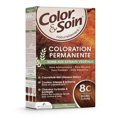 Permanent hair dye 8C copper blond Color&Soin LES 3 CHENES - TrustMedUSA