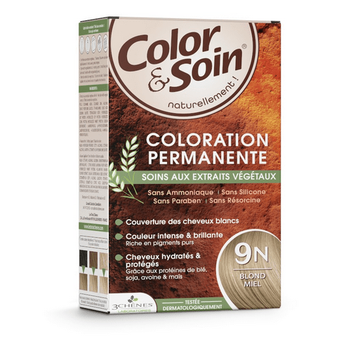 Permanent hair dye 9N honey blond Color&Soin LES 3 CHENES - TrustMedUSA