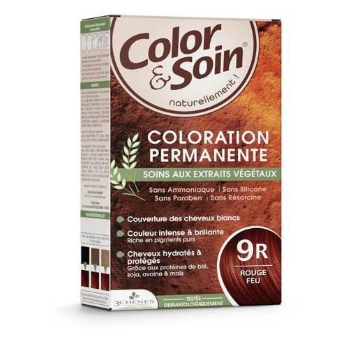 Permanent hair dye 9R fire red Color&Soin LES 3 CHENES - TrustMedUSA