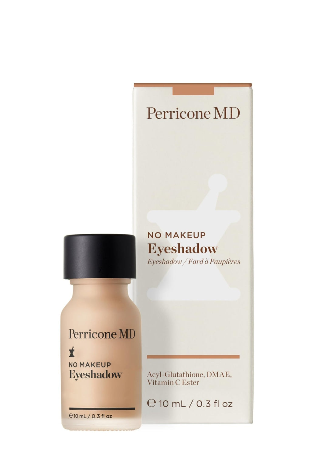 Perricone MD No Makeup Liquid Eyeshadow - Hydrating Serum Texture - Crease-Proof Anti-Aging with Vitamin C - Smooths & Brightens Eyelids - Long-Wearing Satin Finish for All Ages, Shade 2, 0.3 fl oz - TrustMedUSA