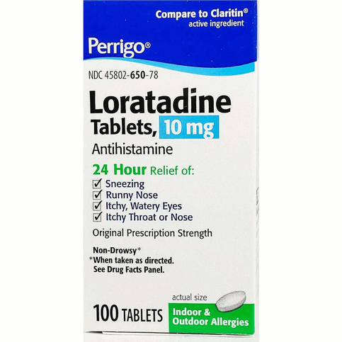 Perrigo Loratadine 10 mg Tablets 100 ct - Maple Wellness Supplements