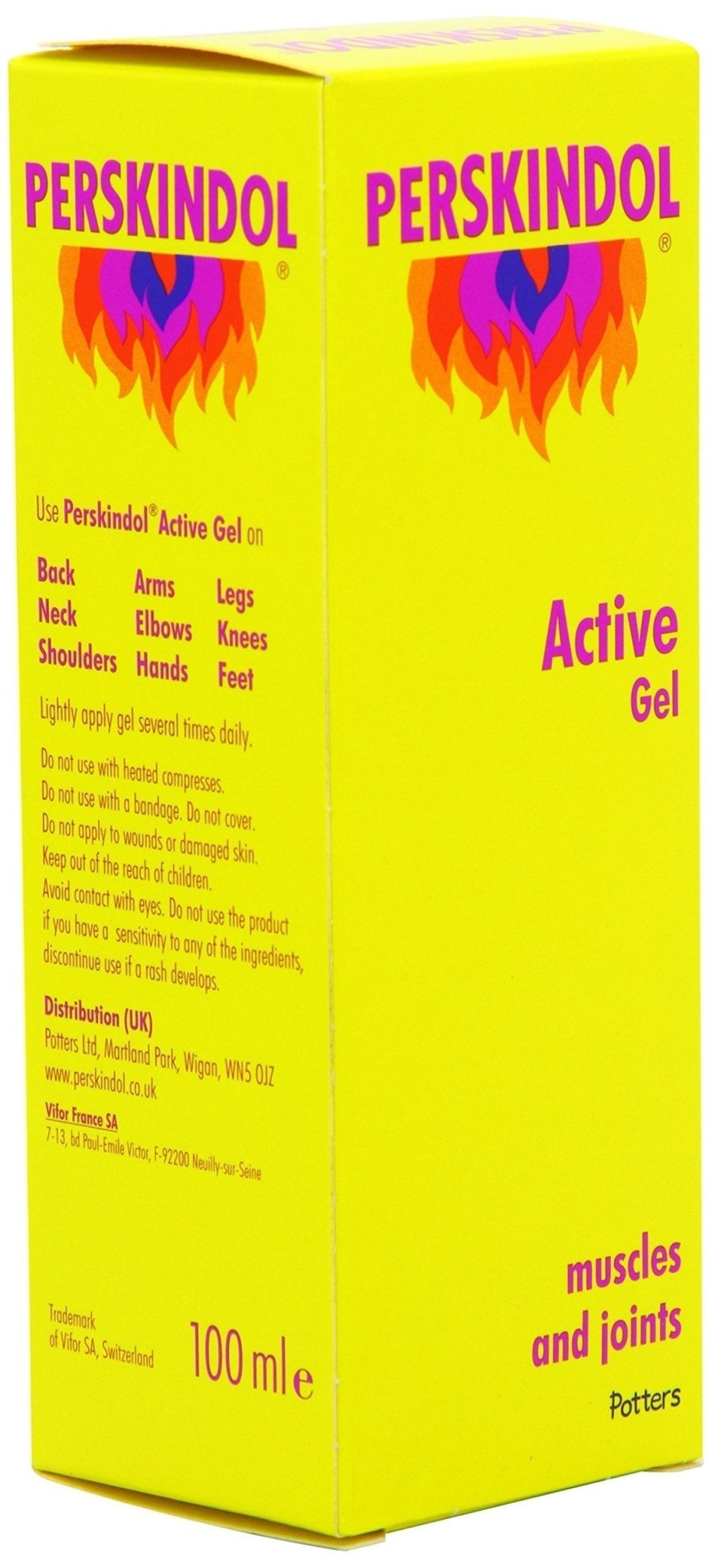 Perskindol Active Gel Dual Action Relief from Joint or Muscle Aches and Pains 100ml - TrustMedUSA