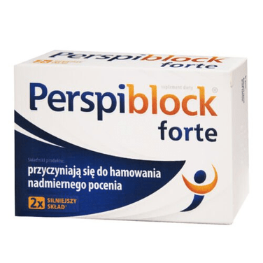 PerspiBlock Forte 30 Tab. Herbal Antiperspirant Tablets, Excessive Sweating - TrustMedUSA