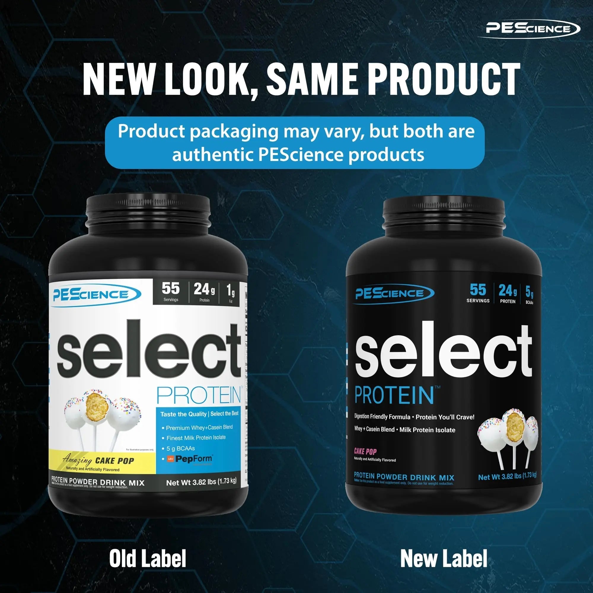PEScience Select Low Carb Protein Powder, Cake Pop, 27 Serving, Keto Friendly - TrustMedUSA