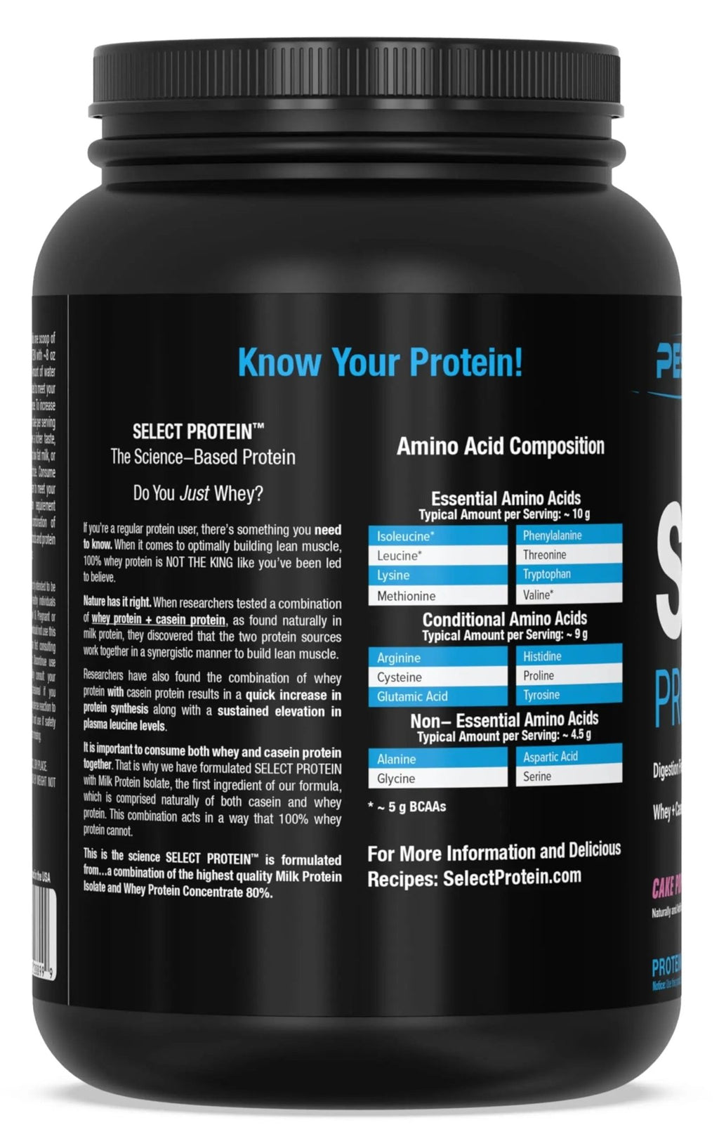 PEScience Select Low Carb Protein Powder, Cake Pop, 27 Serving, Keto Friendly - TrustMedUSA