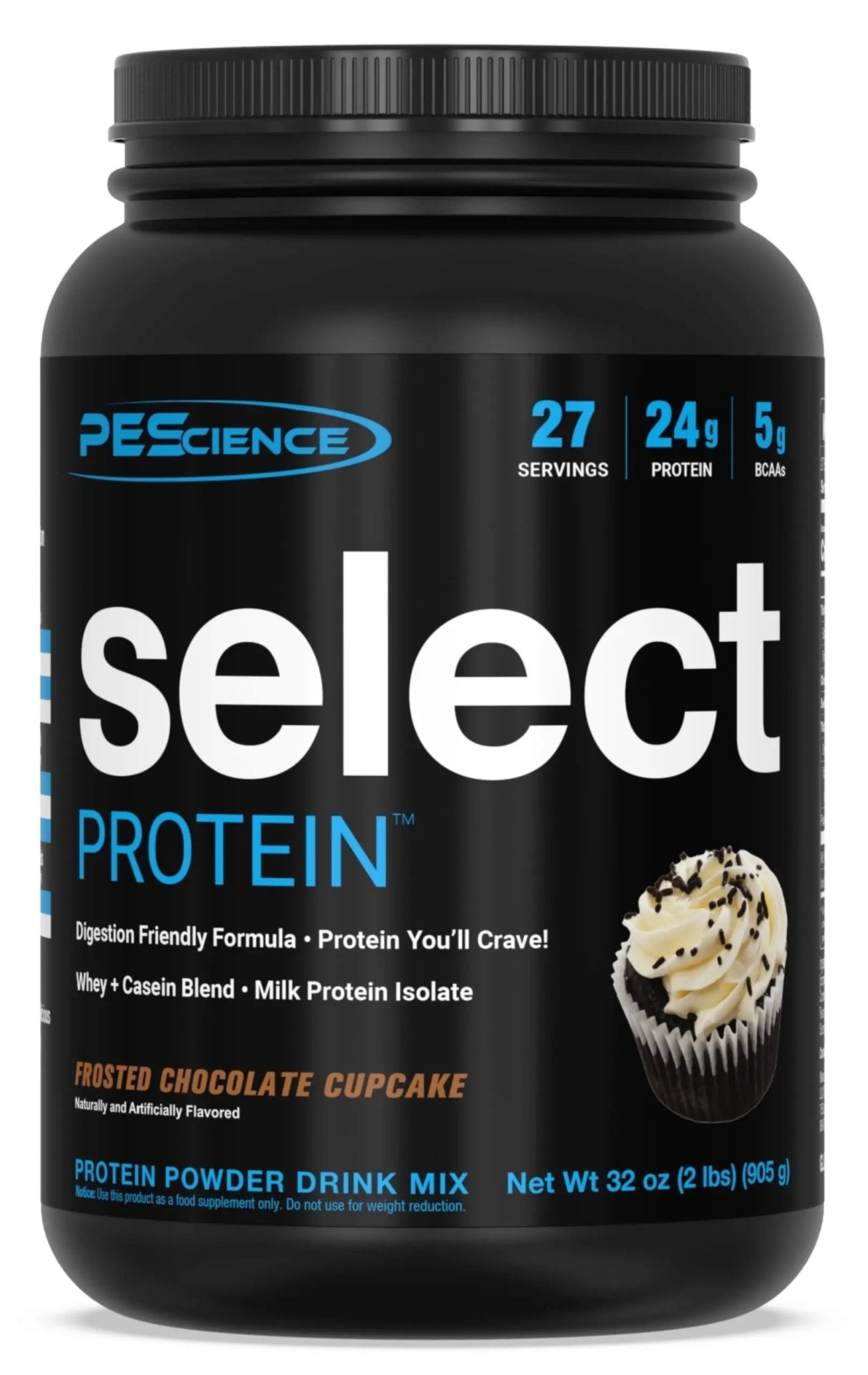PEScience Select Low Carb Protein Powder, Chocolate Cupcake, 27 Serving, Keto - TrustMedUSA