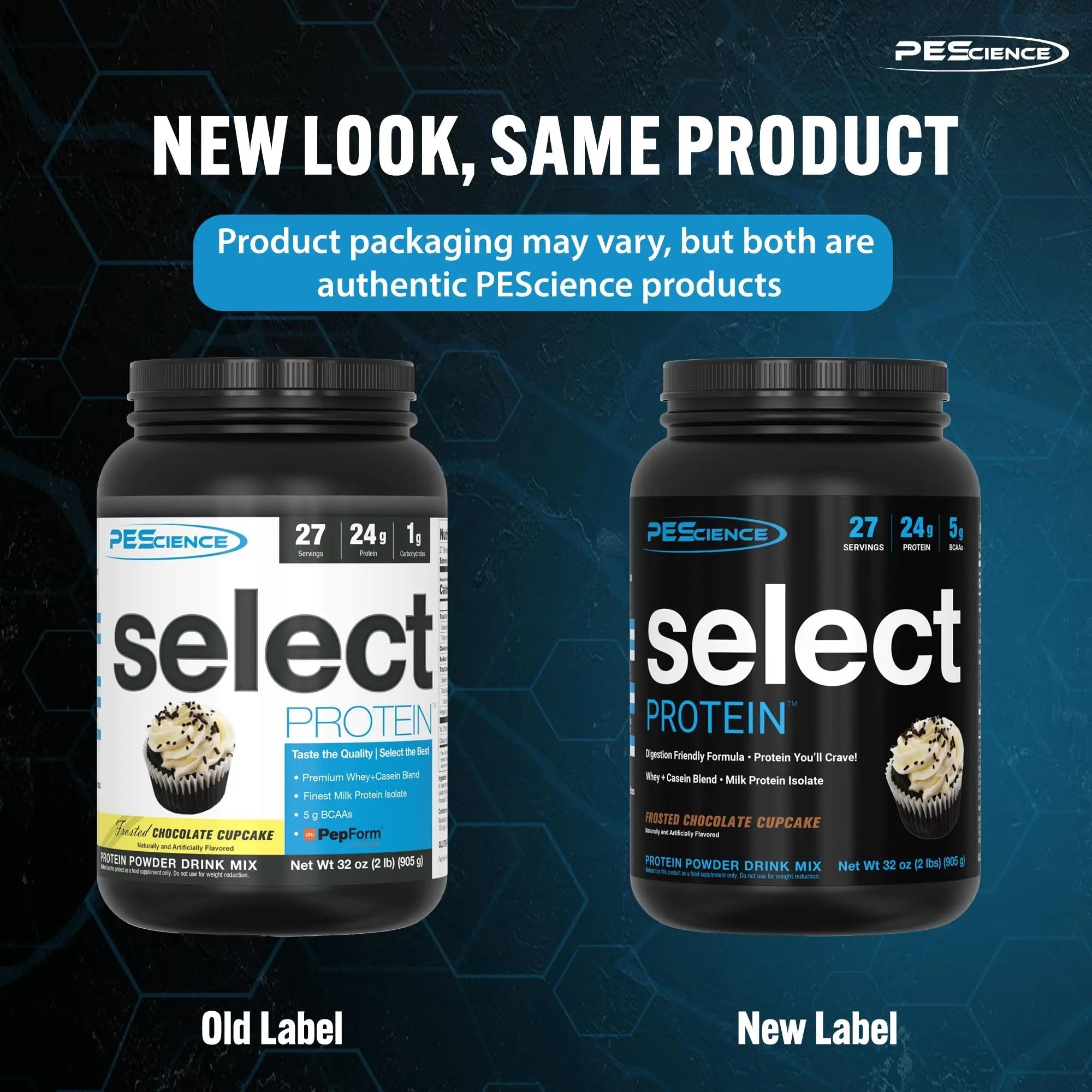 PEScience Select Low Carb Protein Powder, Chocolate Cupcake, 27 Serving, Keto - TrustMedUSA