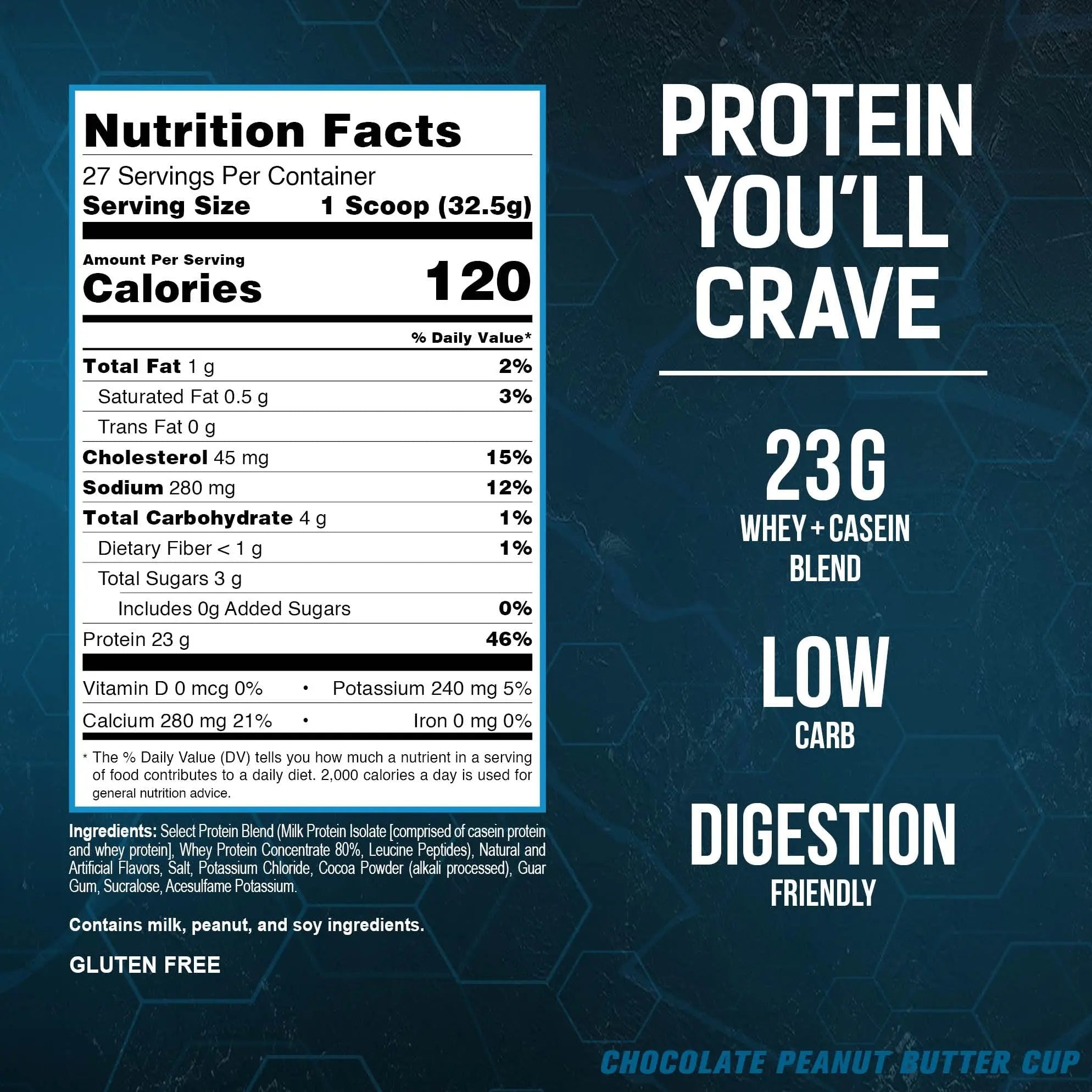 PEScience Select Low Carb Protein Powder, Chocolate Peanut Butter Cup, 27 Serving - TrustMedUSA