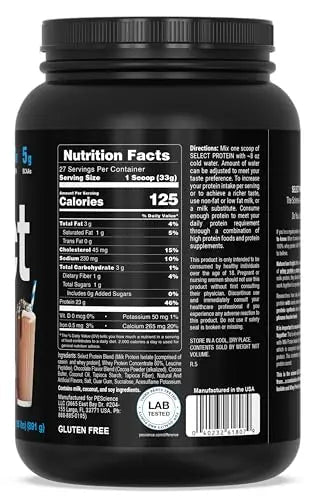 PEScience Select Low Carb Protein Powder, Chocolate Truffle, 27 Serving, Keto Friendly - TrustMedUSA