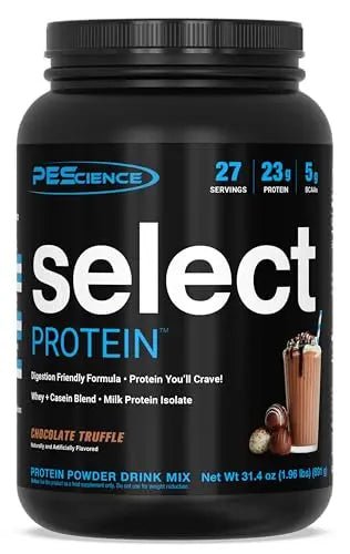 PEScience Select Low Carb Protein Powder, Chocolate Truffle, 27 Serving, Keto Friendly - TrustMedUSA
