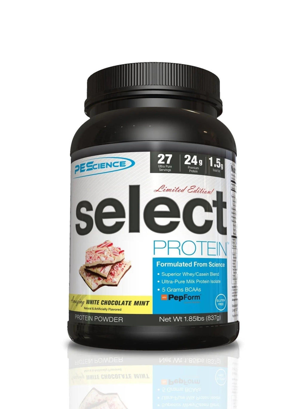 PEScience Select Low Carb Protein Powder, Peppermint Bark, 27 Serving, Keto Friendly - TrustMedUSA