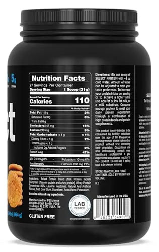 PEScience Select Low Carb Protein Powder, Snickerdoodle, 27 Serving, Keto Friendly - TrustMedUSA