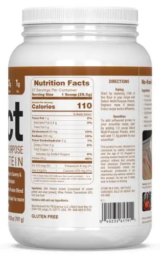 PEScience Select Multi-Purpose Protein Powder, 27 Serving, Low Carb, Keto Friendly - TrustMedUSA