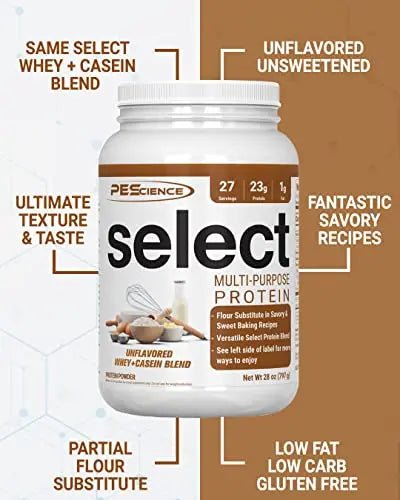 PEScience Select Multi-Purpose Protein Powder, 27 Serving, Low Carb, Keto Friendly - TrustMedUSA