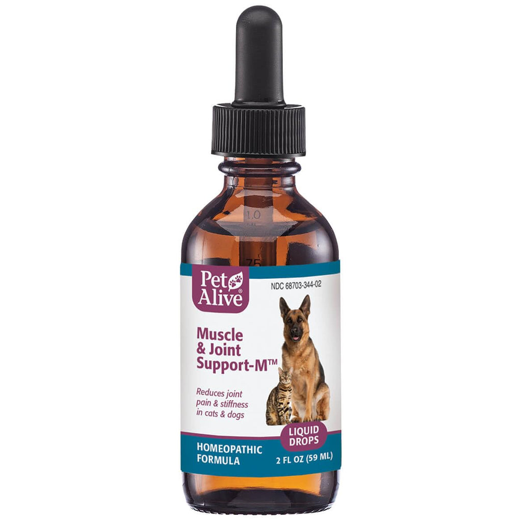 PetAlive Muscle and Joint Support-M - Natural Homeopathic Formula for Joint Pain and Stiffness in Pets - Supports Joint Health and Movement in Dogs and Cats - 59 mL - TrustMedUSA
