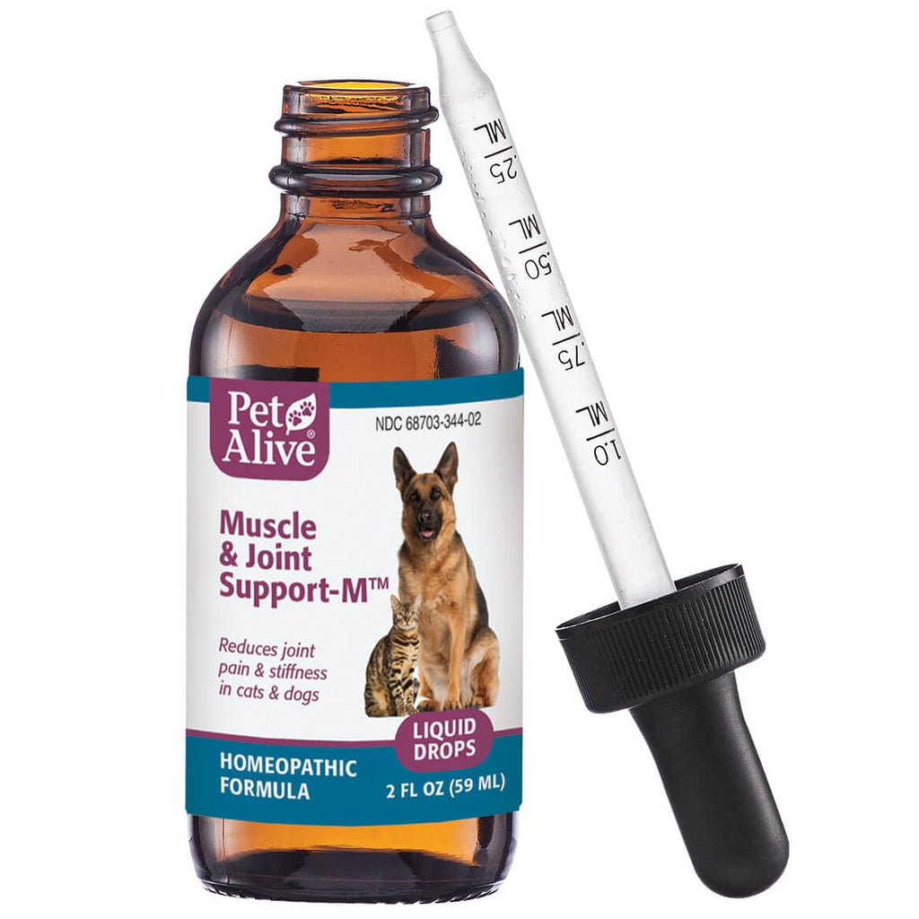 PetAlive Muscle and Joint Support-M - Natural Homeopathic Formula for Joint Pain and Stiffness in Pets - Supports Joint Health and Movement in Dogs and Cats - 59 mL - TrustMedUSA