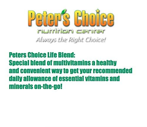 Peter's Choice Life Blend, 16oz, Multivitamin & Mineral Powder, Unsweetened, 32 Servings per Container. Made in The USA - TrustMedUSA