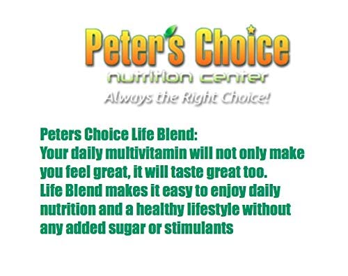 Peter's Choice Life Blend, 16oz, Multivitamin & Mineral Powder, Unsweetened, 32 Servings per Container. Made in The USA - TrustMedUSA