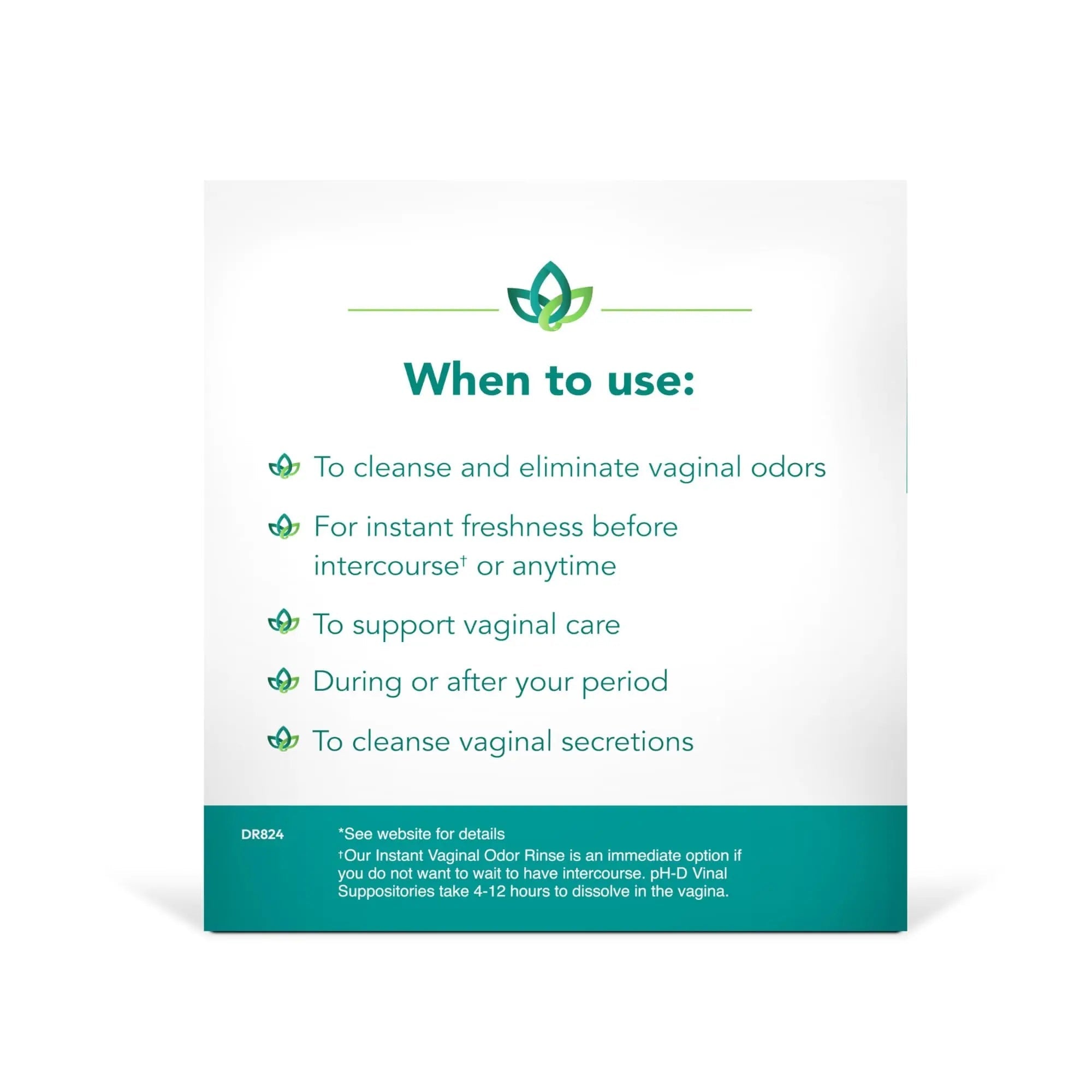 pH-D Feminine Health Support - Instant Odor Rinse with Boric Acid for Vaginal Odor - Vegan, Paraben-Free, Cruelty-Free, 6 Fl Oz Total, (3 Fl Oz, Pack of 2) - TrustMedUSA