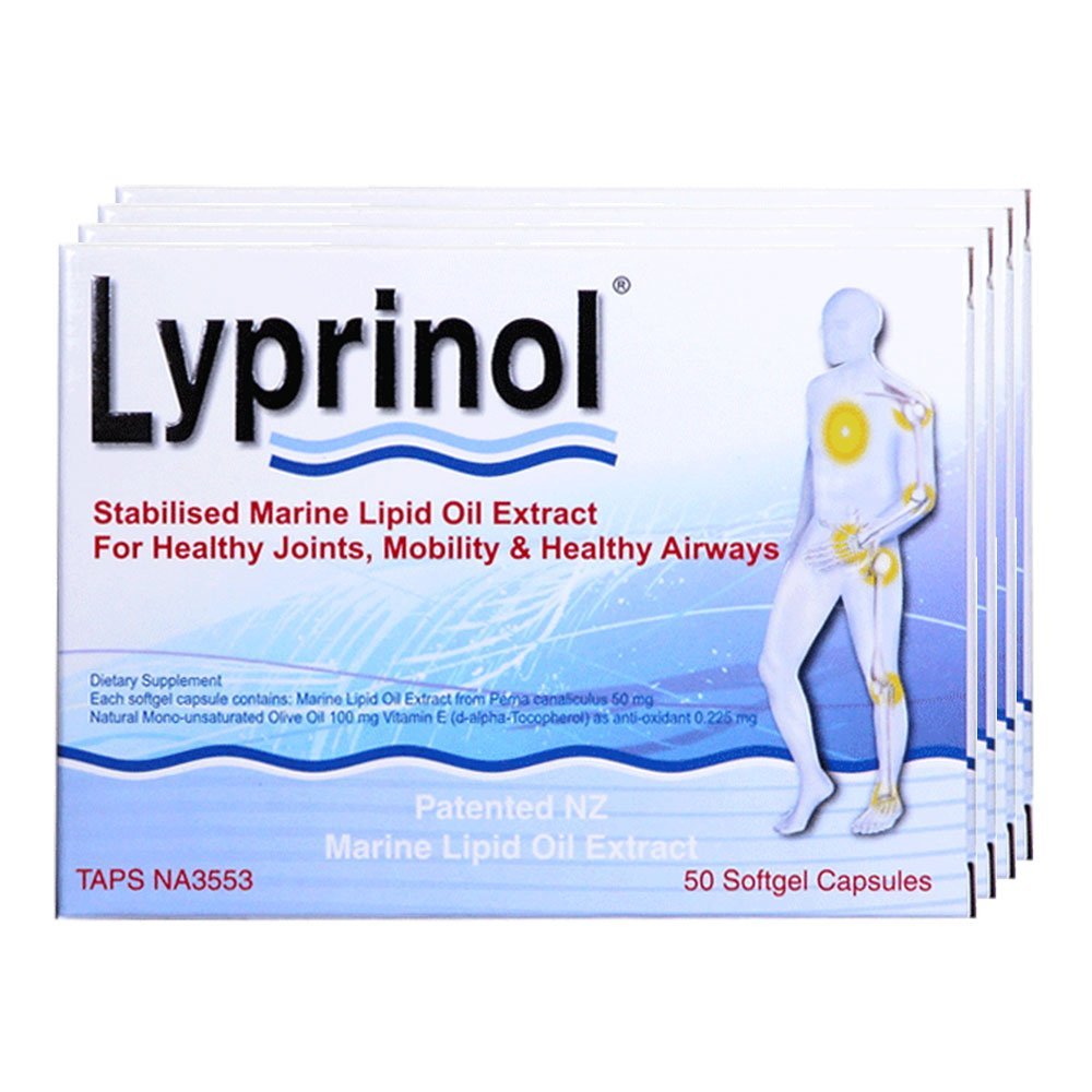 Pharma Lyprinol® Pcso-524® 200 Capsules New Zealand Green Lipped Mussel Extract Oil Joint Health Support & Mobility - TrustMedUSA