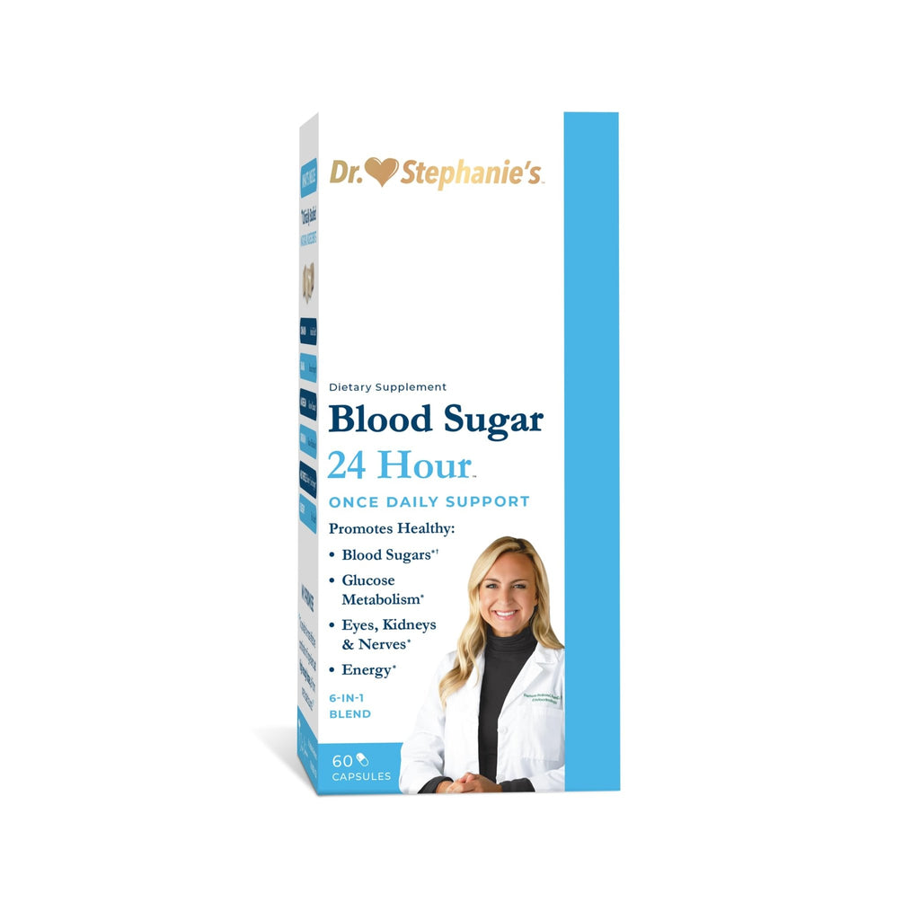 Pharmaganics Blood Sugar 24 Hour - 6 in 1 Formula with Cinnamon, Banaba, Chromium, Milk Thistle, & More - Once Daily Supplement - TrustMedUSA