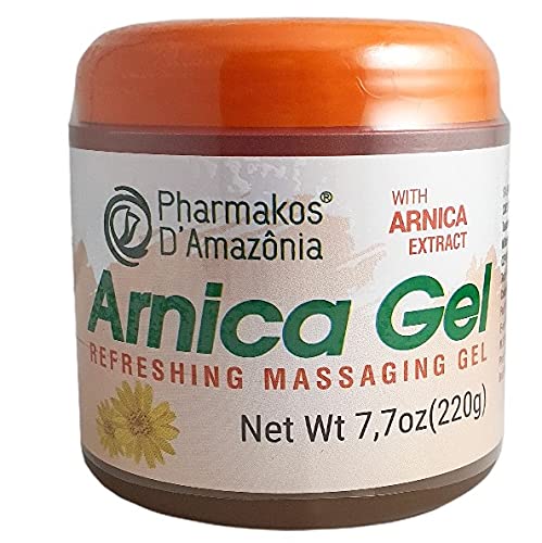 Pharmakos Arnica Gel Cream, Refreshing Massage Gel for Bruises, Swelling and Relief, 7.7 oz - TrustMedUSA