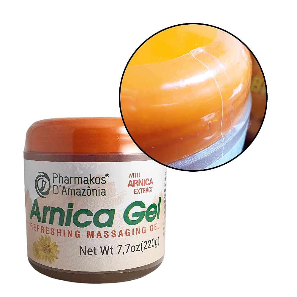 Pharmakos Arnica Gel Cream, Refreshing Massage Gel for Bruises, Swelling and Relief, 7.7 oz - TrustMedUSA