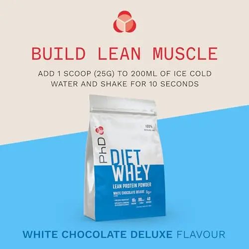 PhD Nutrition Diet Whey Low Calorie Protein Powder, Low Carb, High Protein Lean Matrix - TrustMedUSA