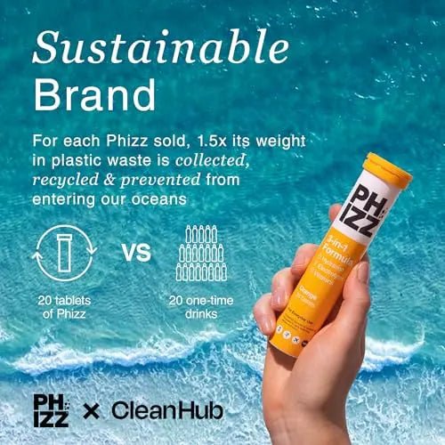 Phizz Electrolytes, Multivitamin & Hydration Tablets - 20 Effervescent Rehydration Electroly - TrustMedUSA